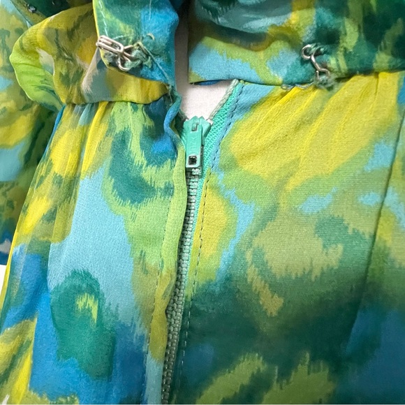 Vintage Jerry Gilden New York Chiffon Floral Dress - Picture 9 of 11